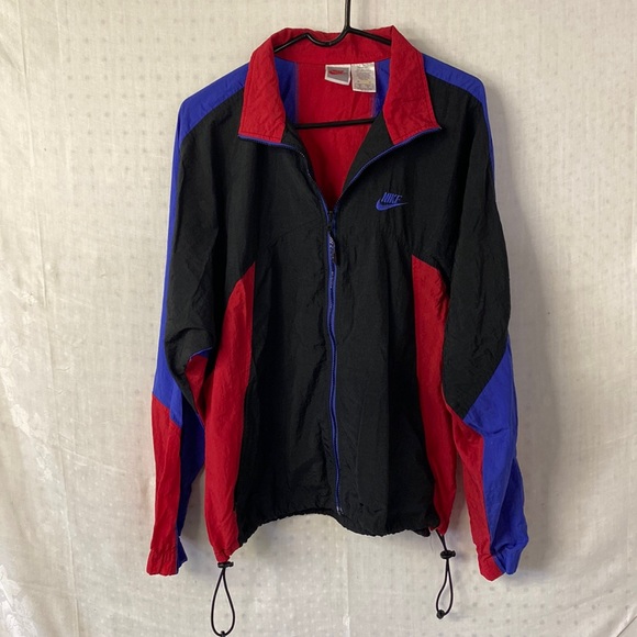 Nike Other - Vintage‎ Nike Gray Tag Spellout Windbreaker Vented Size Medium